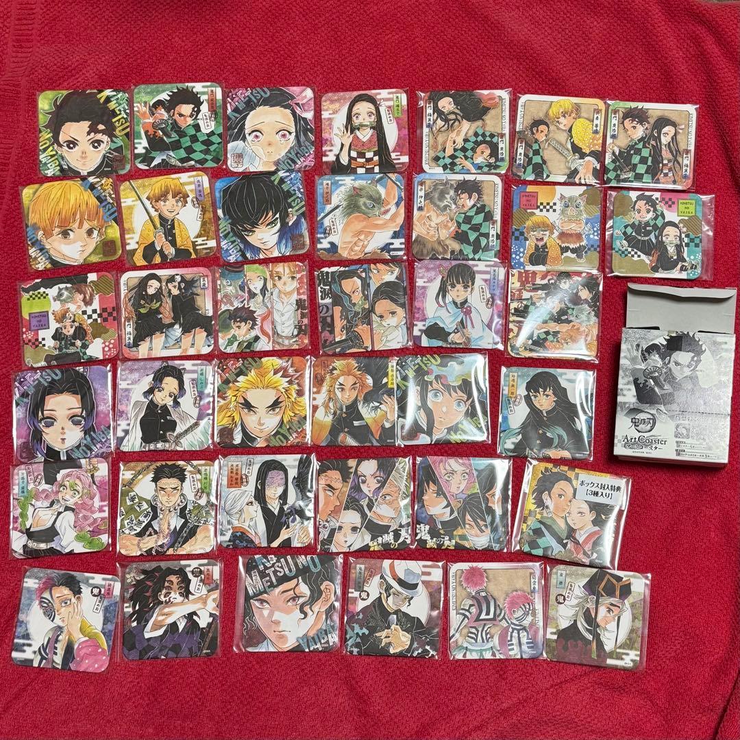 鬼滅の刃　アートコースター 第1弾　40枚セット　おまけ付