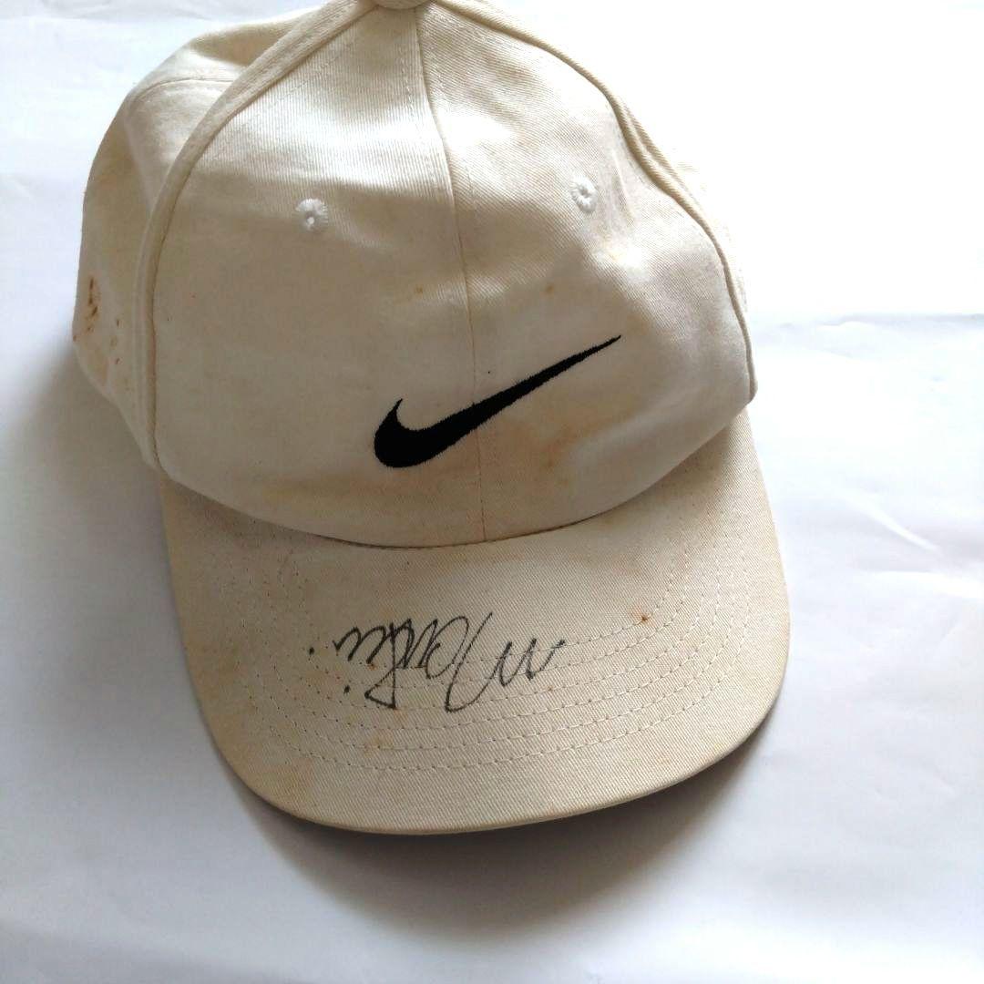 メアリーピアース　マリーピエルス　直筆サイン入り　ナイキキャップ　NIKE