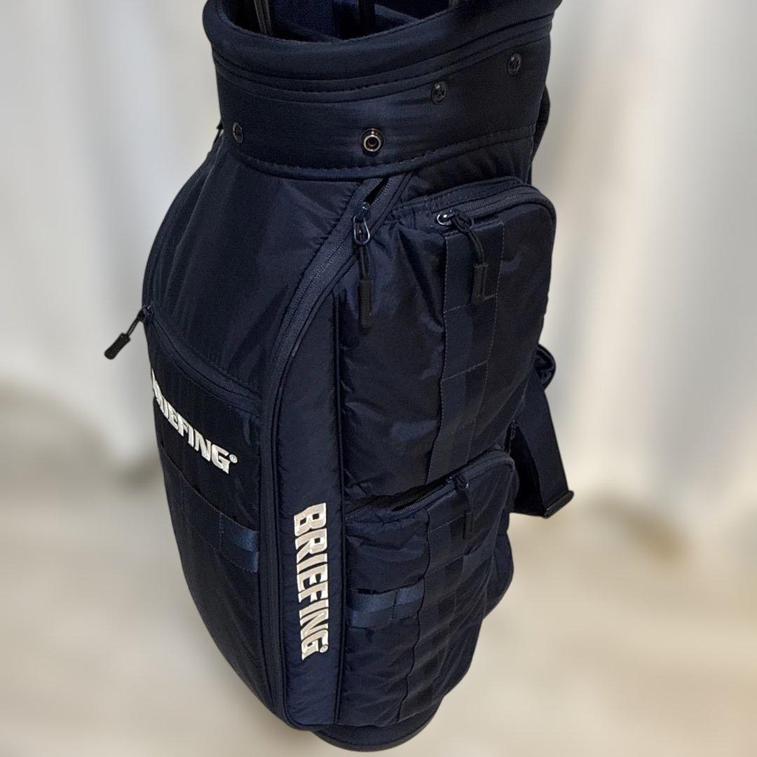 CR-6 BRIEFING ネイビー キャディバッグ 未使用フード付
