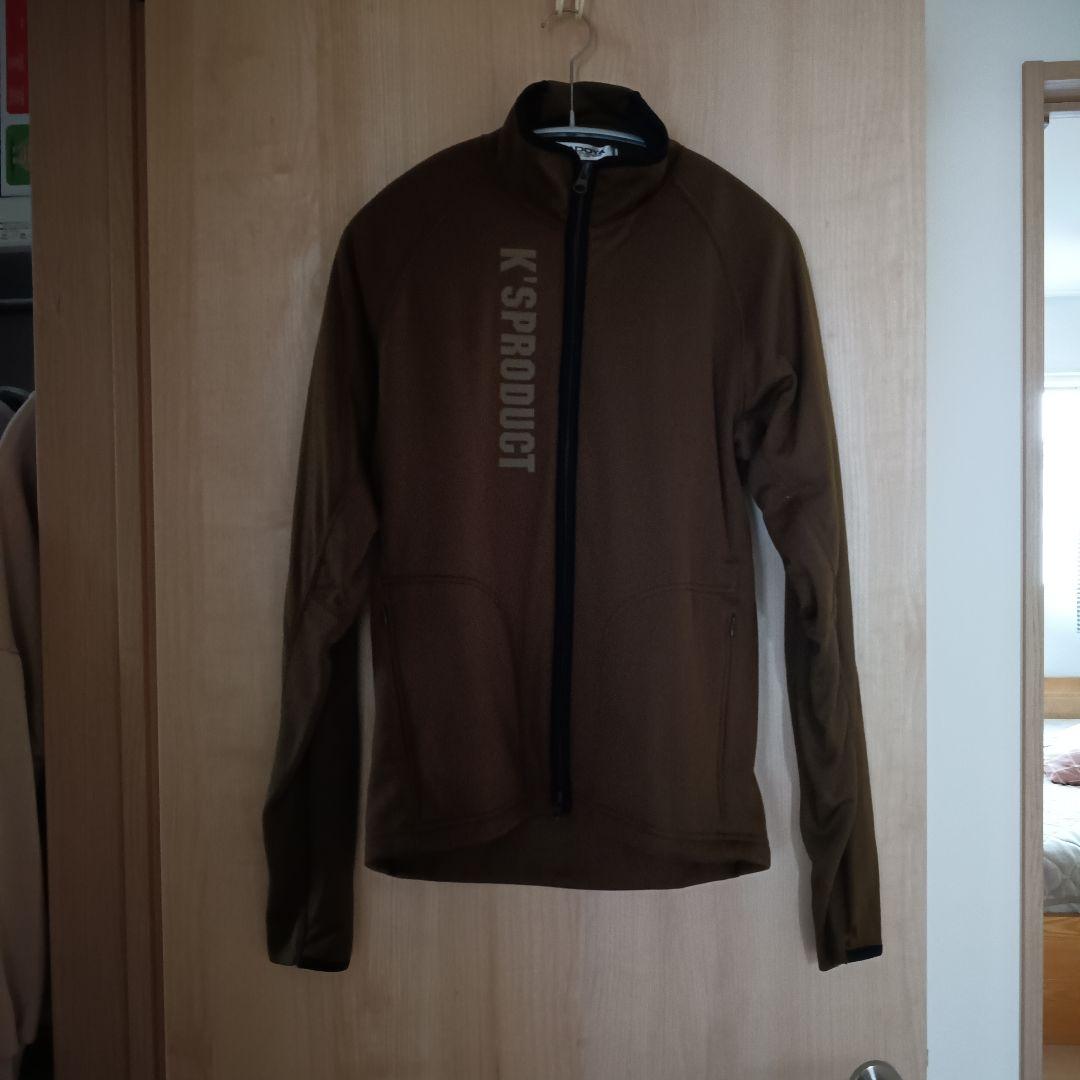 K'S PRODUCT M ブラウン フルジップ サイクルジャージ