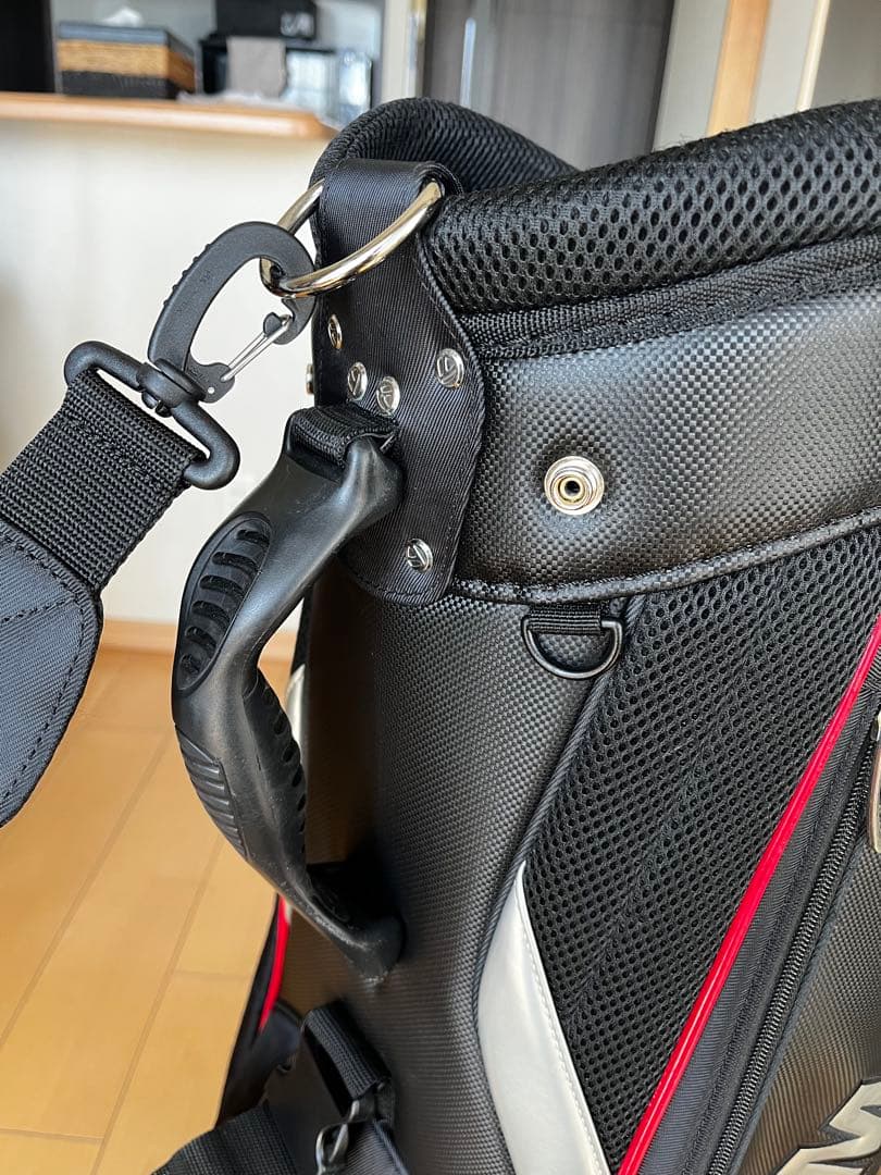 良品テーラーメイド CB KY833トゥルーライト キャディバッグ　9型軽量　黒