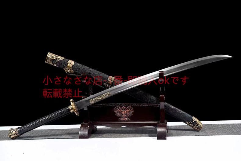 春の河東獅子のほえる刺繍をする 古兵器 武具　刀装具　日本刀　模造刀 居合刀