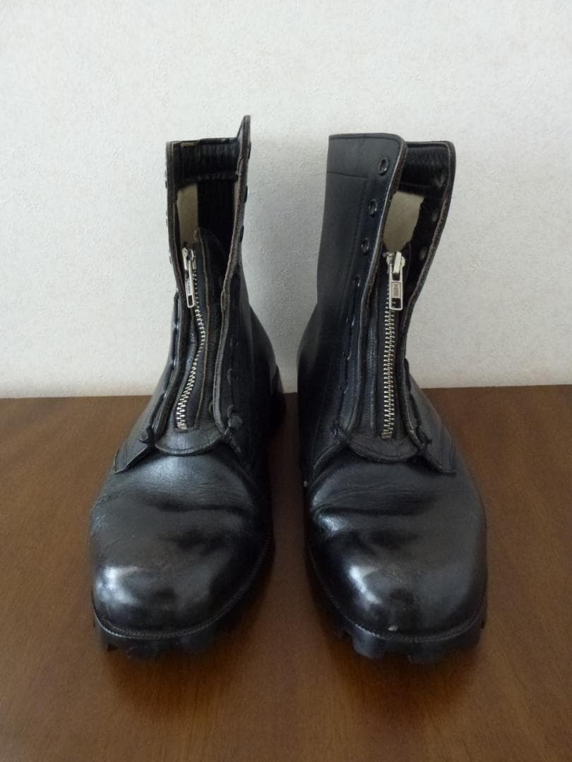 ジェットパイロット飛行靴フライトブーツ航空自衛隊56式航空靴フジ製昭和レトロ靴