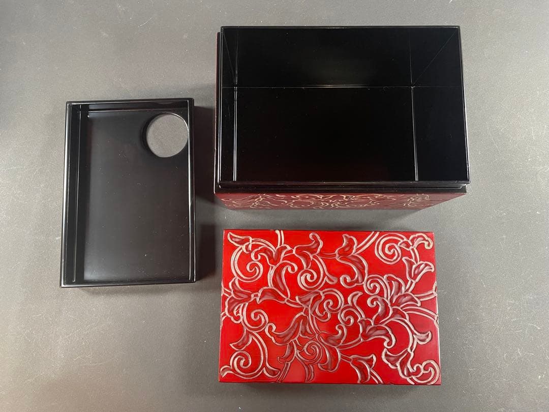 7 茶箱 かまくら彫 日光彫 茶道具 茶器