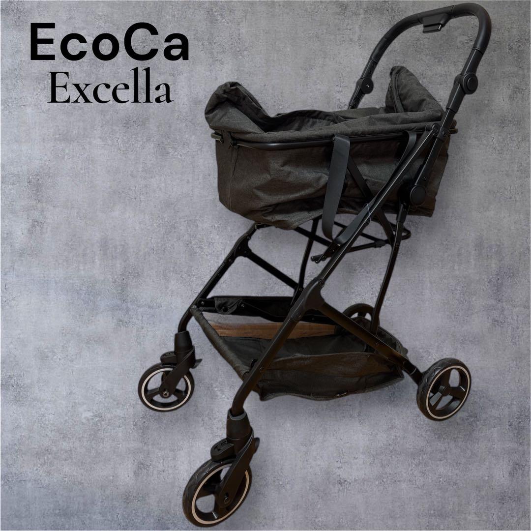 【美品】EcoCa Excella グレー　ショッピングカート　保冷バッグ