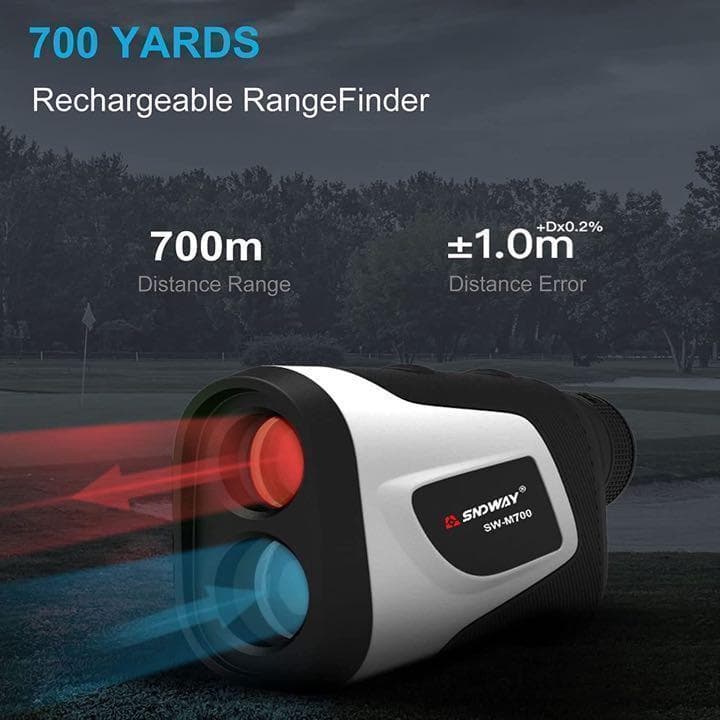 ゴルフ 距離計 USB充電 700ヤード 6倍倍率 5つのモード プレゼント①