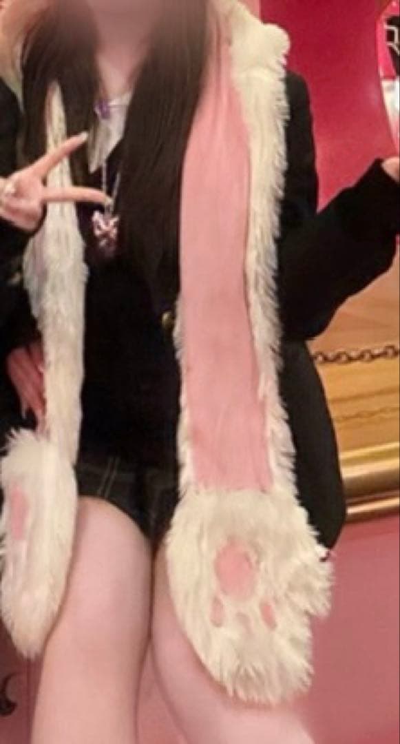 マリーちゃん　手袋付き マフラーキャップ ファンキャップ 東京ディズニーリゾート