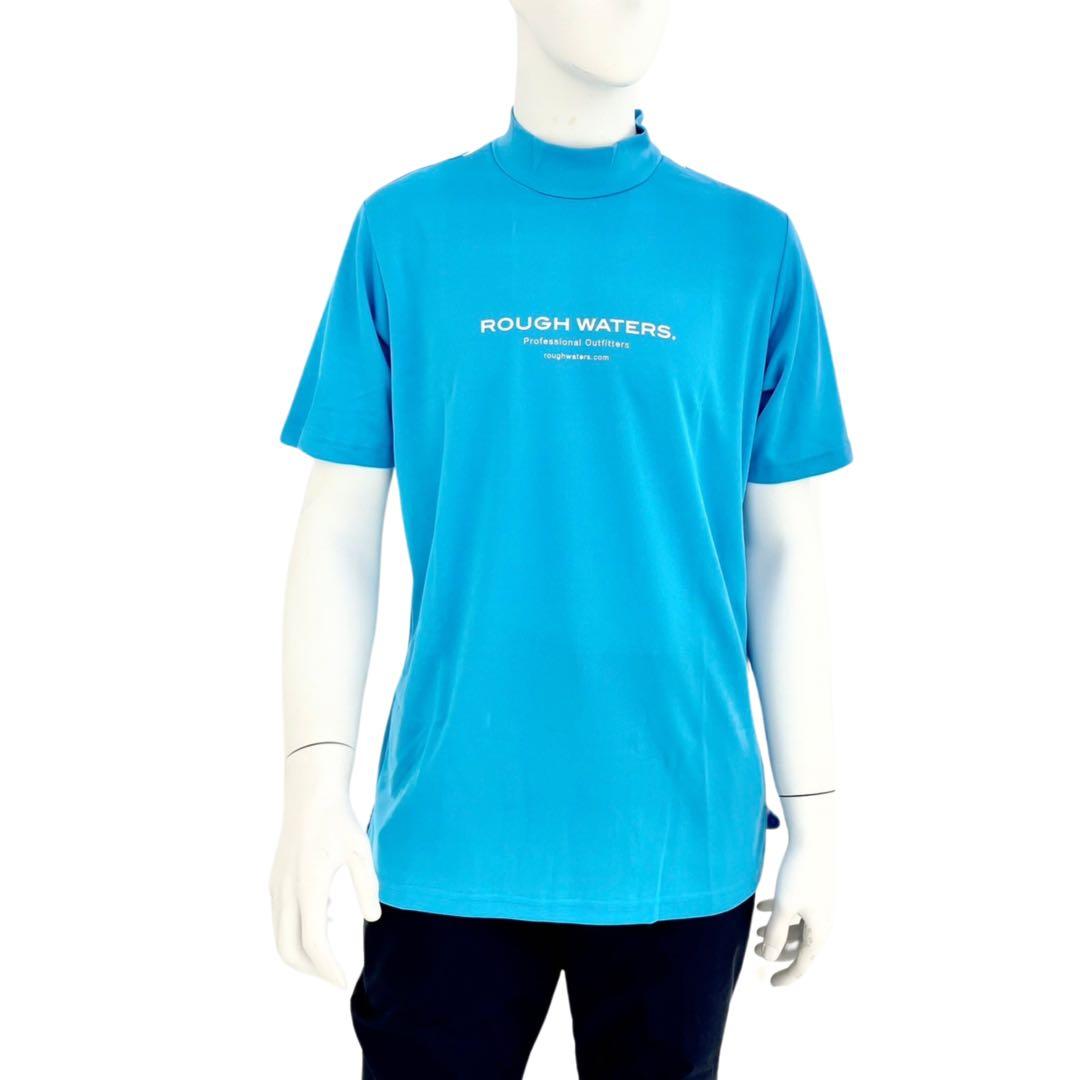 エリートグリップ　ROUGH WATERS 半袖モックネック　ブルー　L 新品