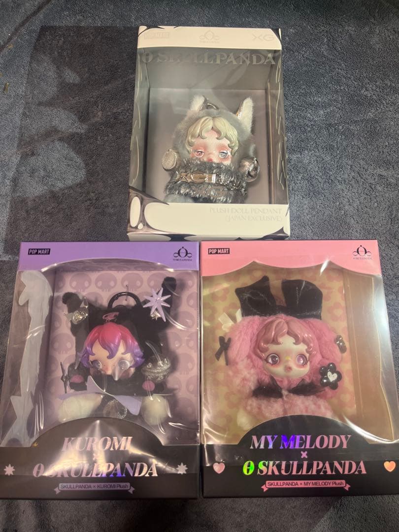 【新品未開封】SKULLPANDA 3点セット XG・クロミ・マイメロ 限定品