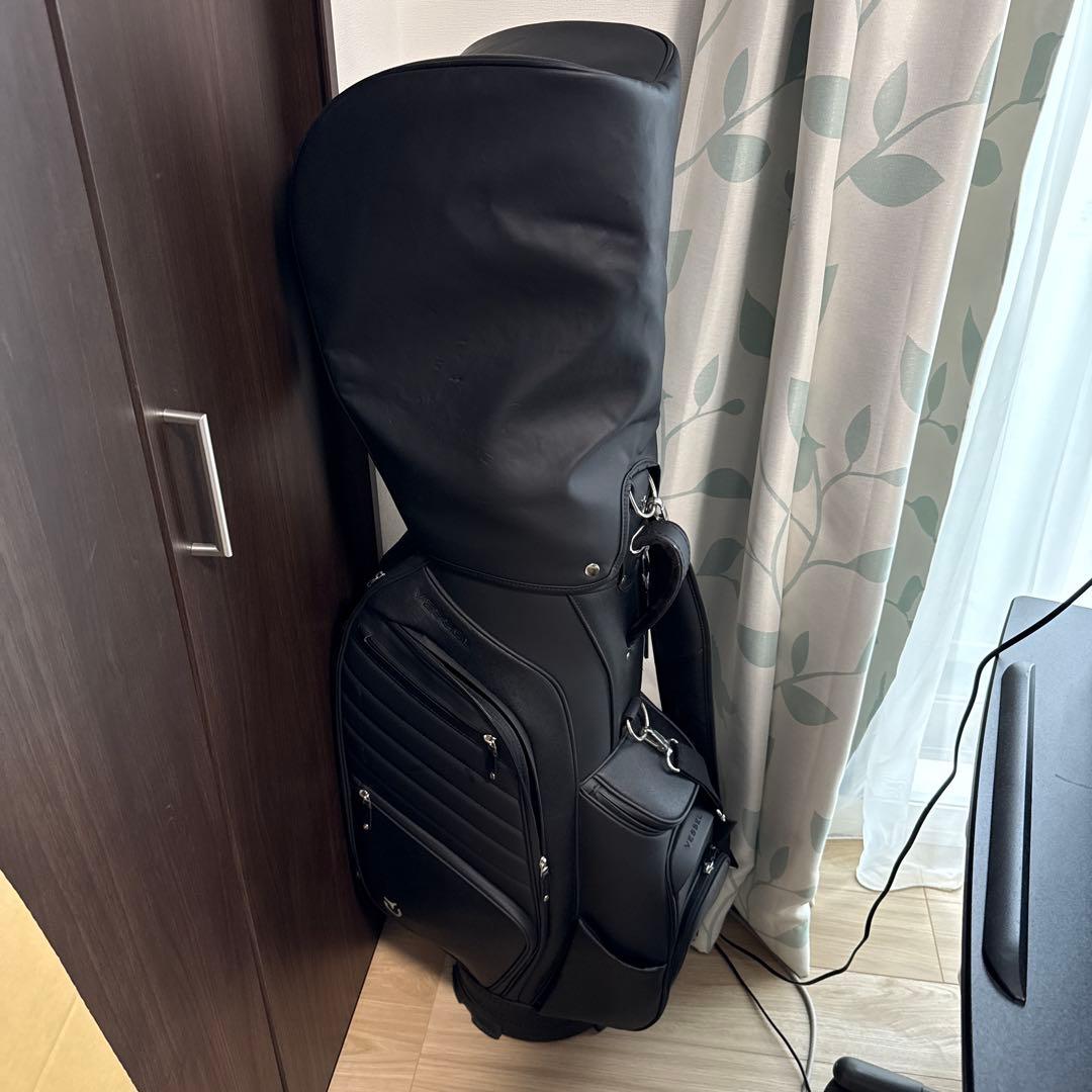 VESSEL APX 2.0ブラックキャディバッグ フルジッパー式