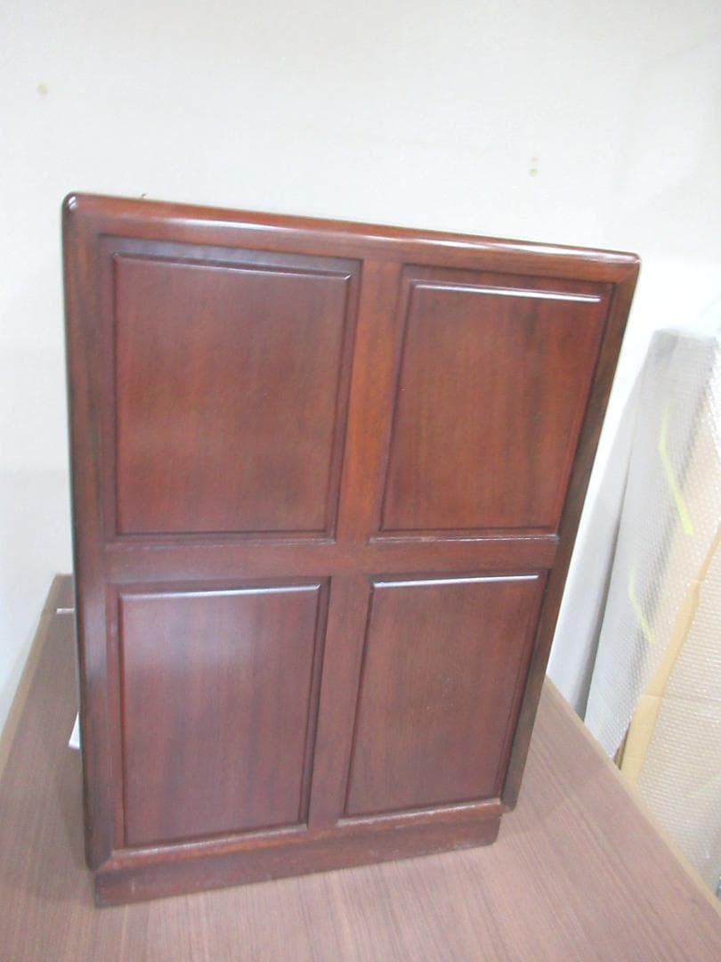 螺鈿家具 　螺鈿細工　 唐木 　花梨 　葡萄柄 　５段　引き出し小箪笥　収納棚