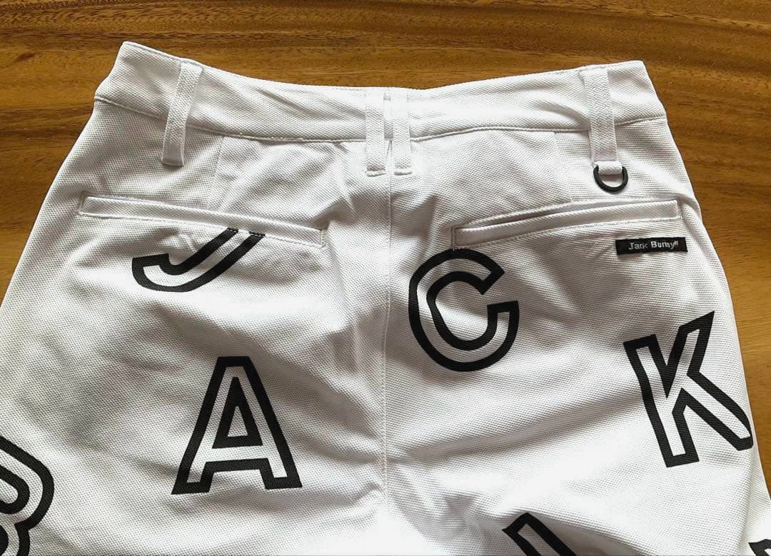 新品★ Jackbunny⛳️ソロテックスドライカノコ ストレッチパンツ(2)白