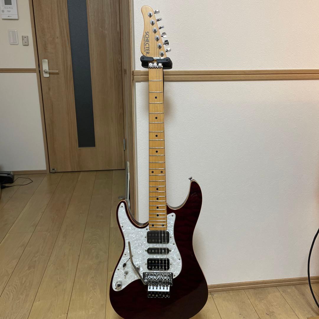 SCHECTER シェクター SD-2-24 レッド　レフティ　ギター