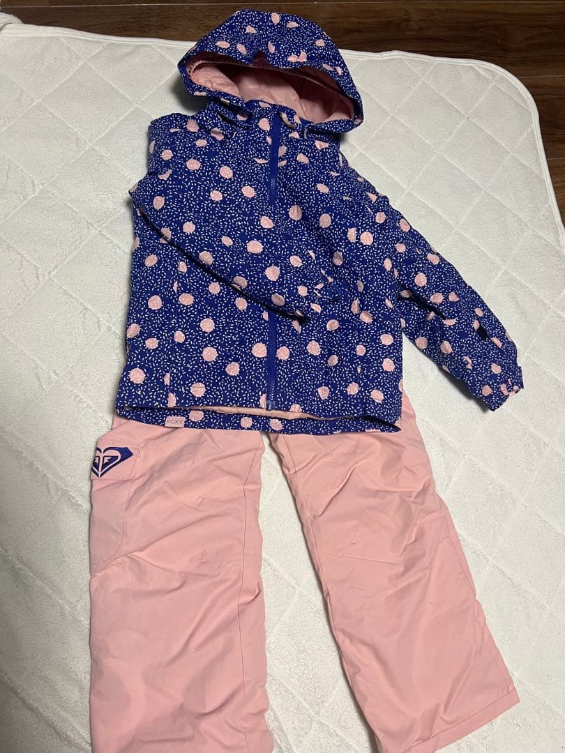 ROXY ロキシー　スキーウェア上下セット キッズ子供120センチ