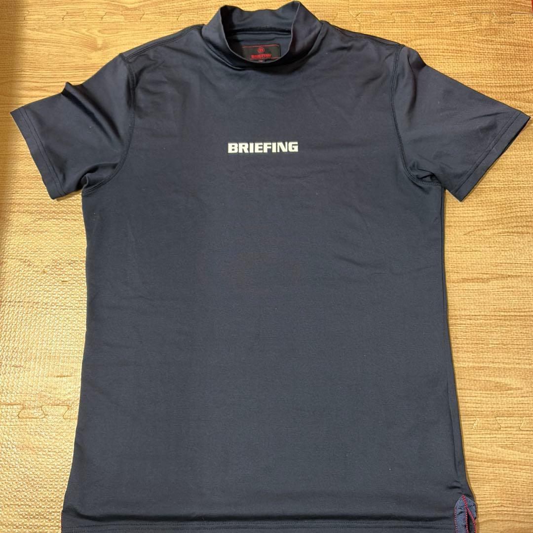 タッツー 　BRIEFING モックネックゴルフ半袖シャツ