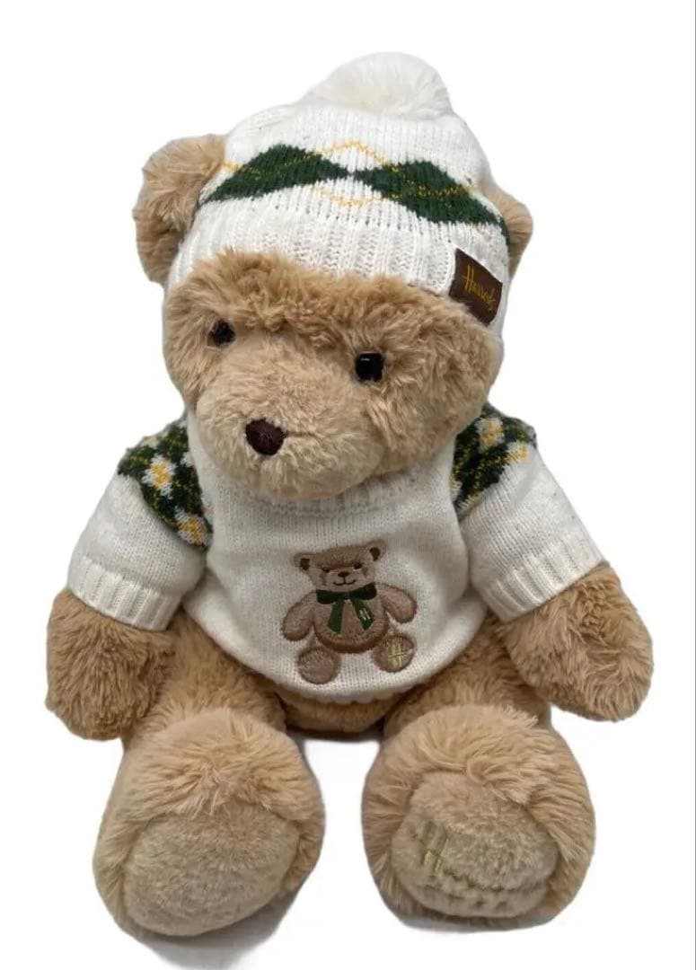 ハロッズ ぬいぐるみ ベージュ 30cm 2021