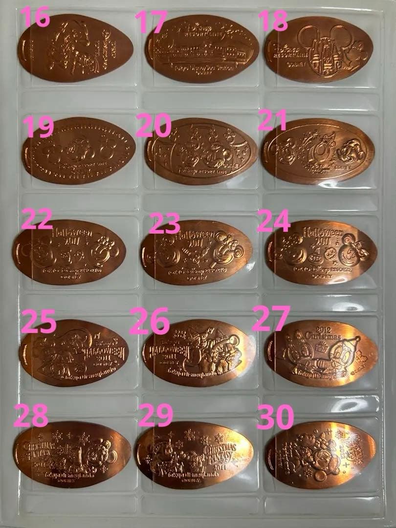 ディズニー　スーベニアメダル　2010-2021　スーベニアケース