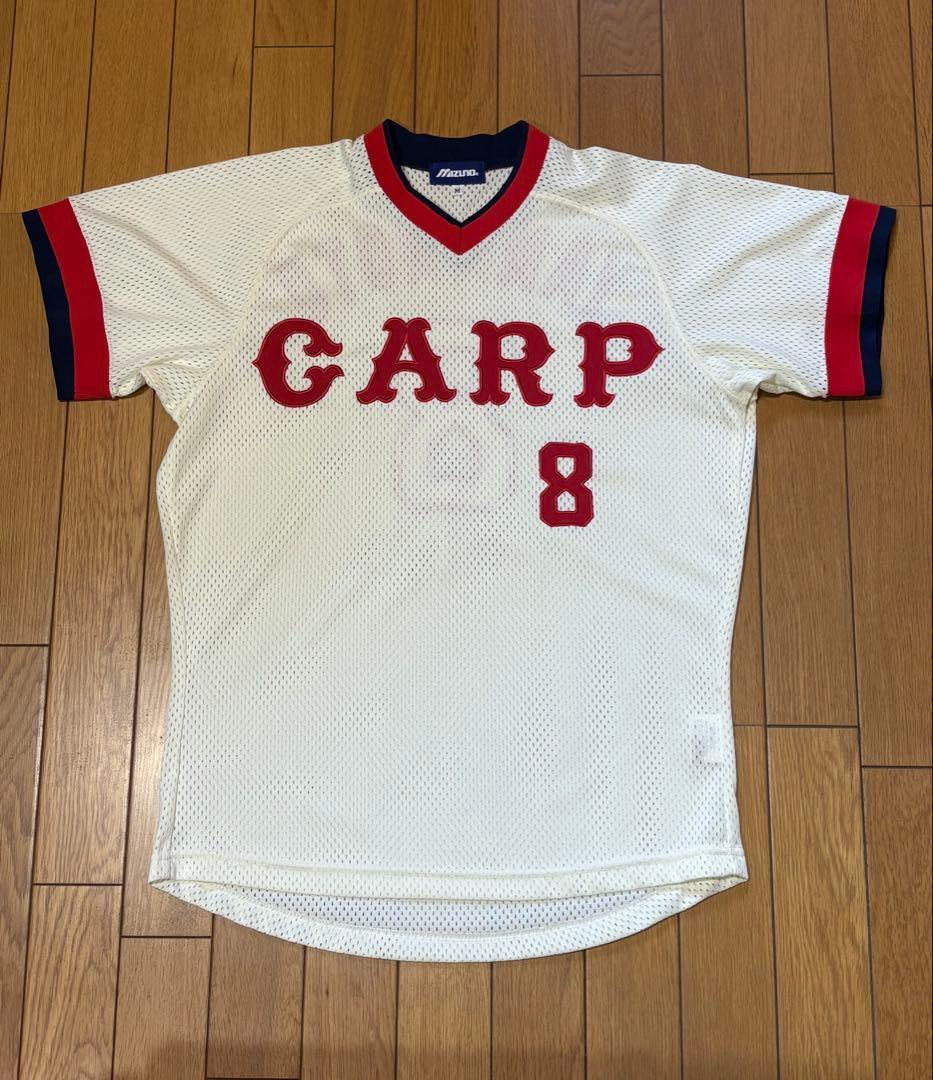 広島東洋カープ 山本浩二 8 復刻 ユニフォーム(M) Mizuno ミズノ