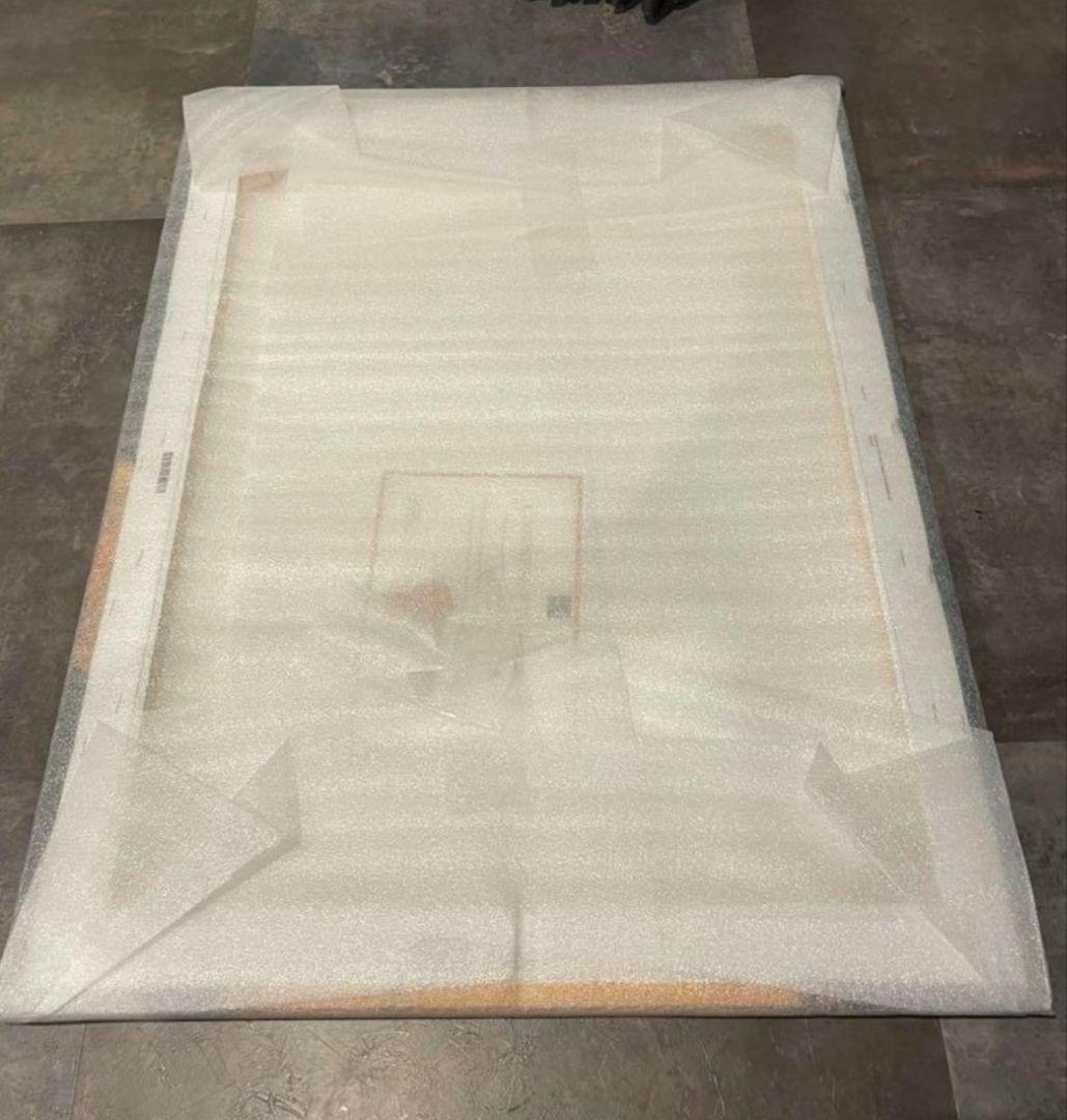 ゴッホピカチュウ キャンバスアートLサイズ 金枠 絵画 証明書付 70×55