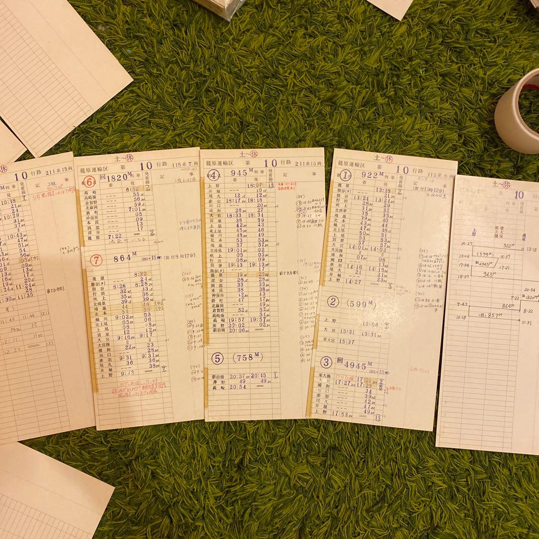 鉄道　スタフ　車掌用　籠原区　12行路
