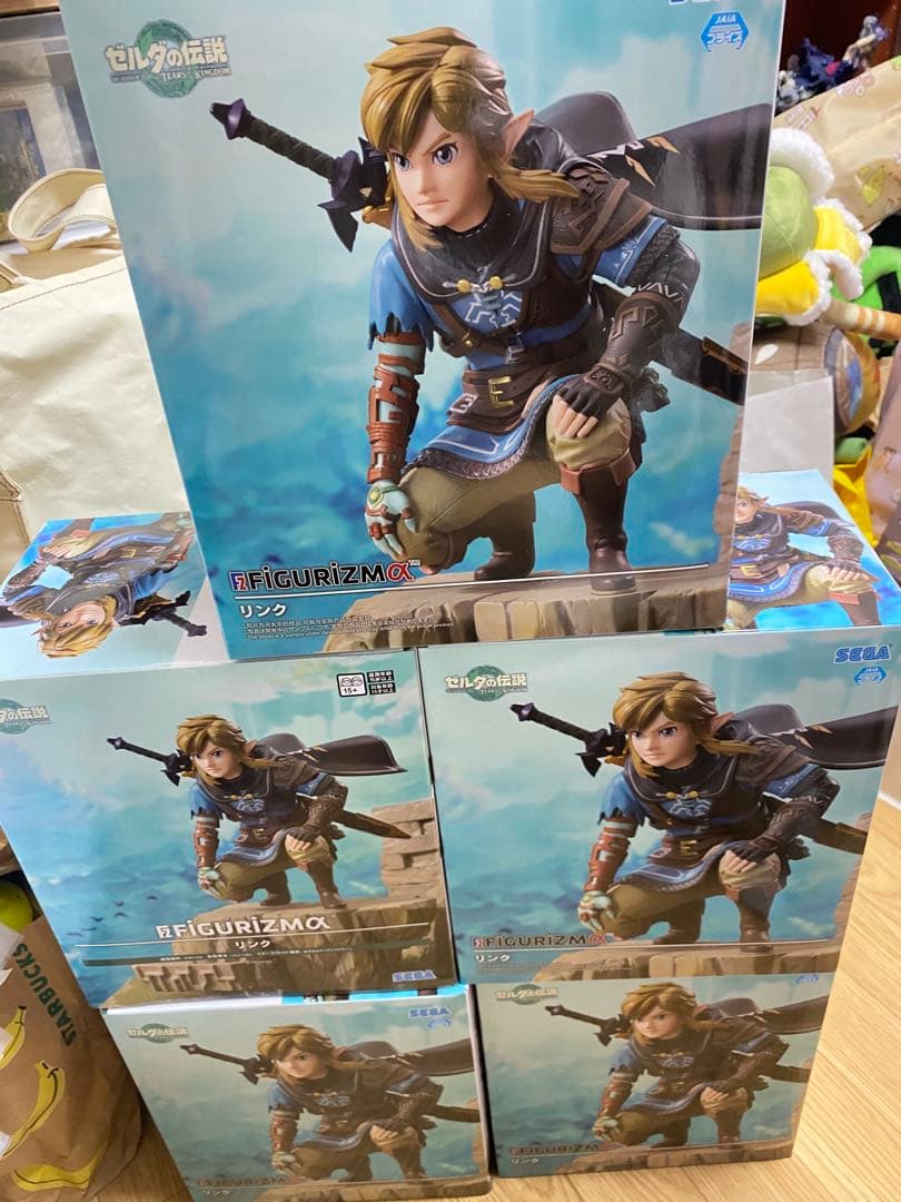 ゼルダの伝説　ティアーズオブキングダム　リンク　フィギュア5個セット