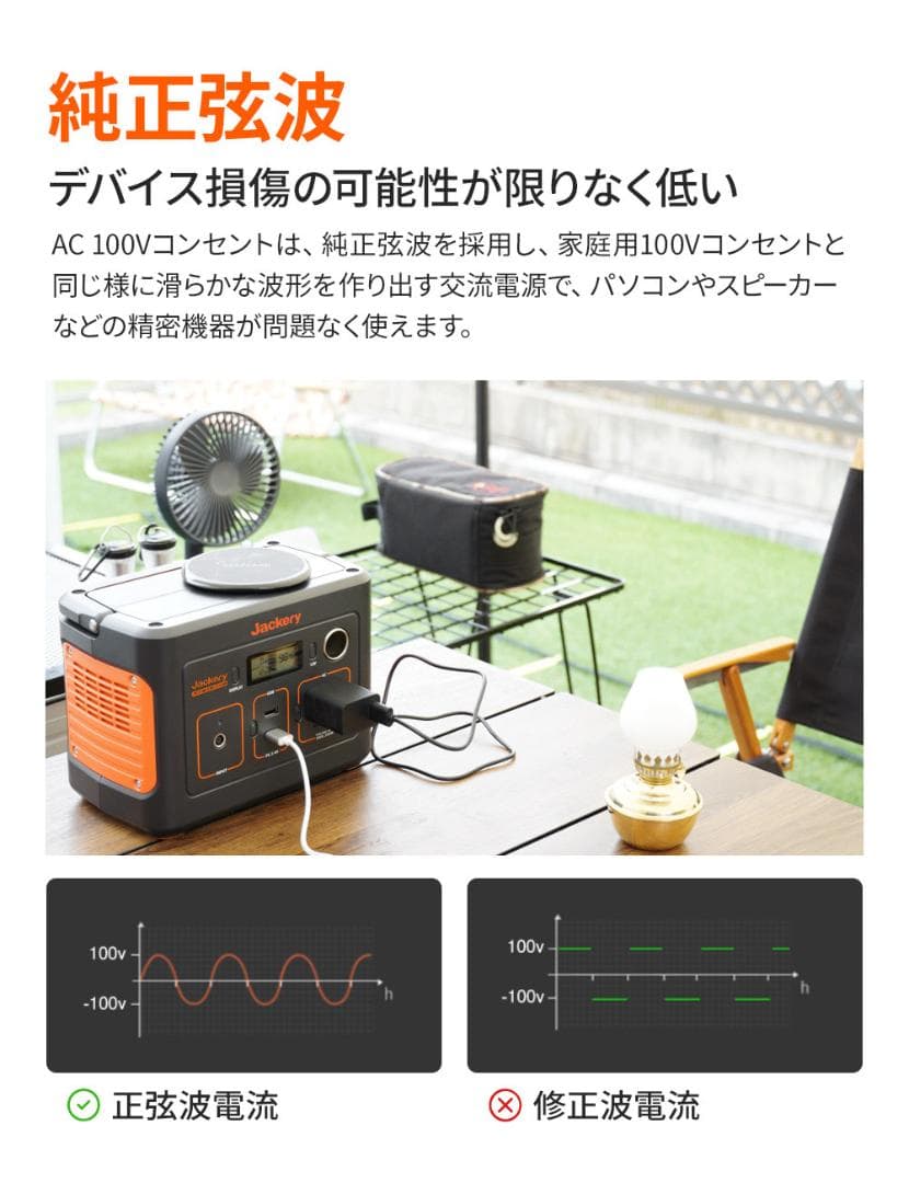 0330純正弦波 Jackery ポータブル電源 67200mAh/240Wh