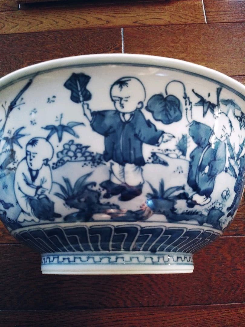 菓子鉢　西村徳泉作　染付