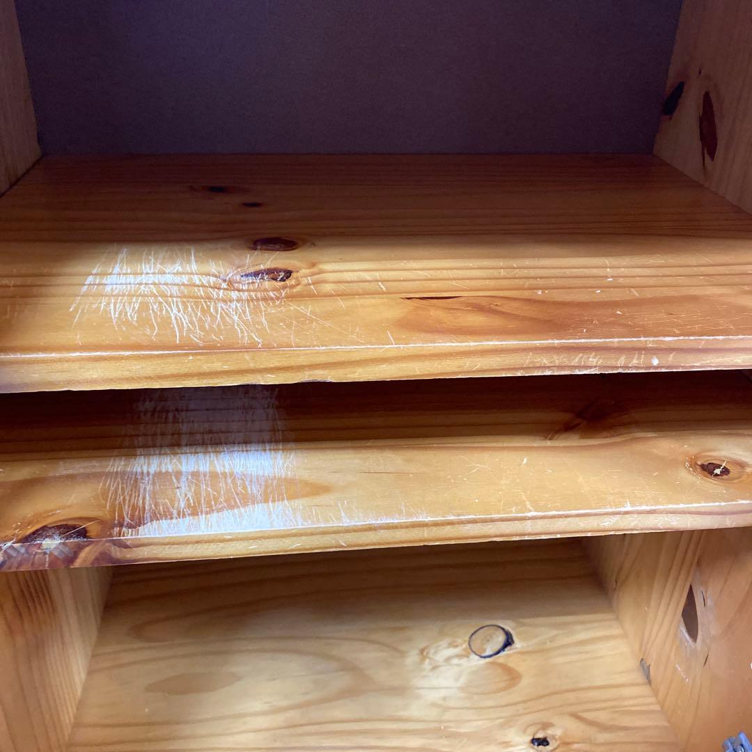 たのメル便　無垢材　木製キャビネット　食器棚　チェスト　戸棚　キャビネット