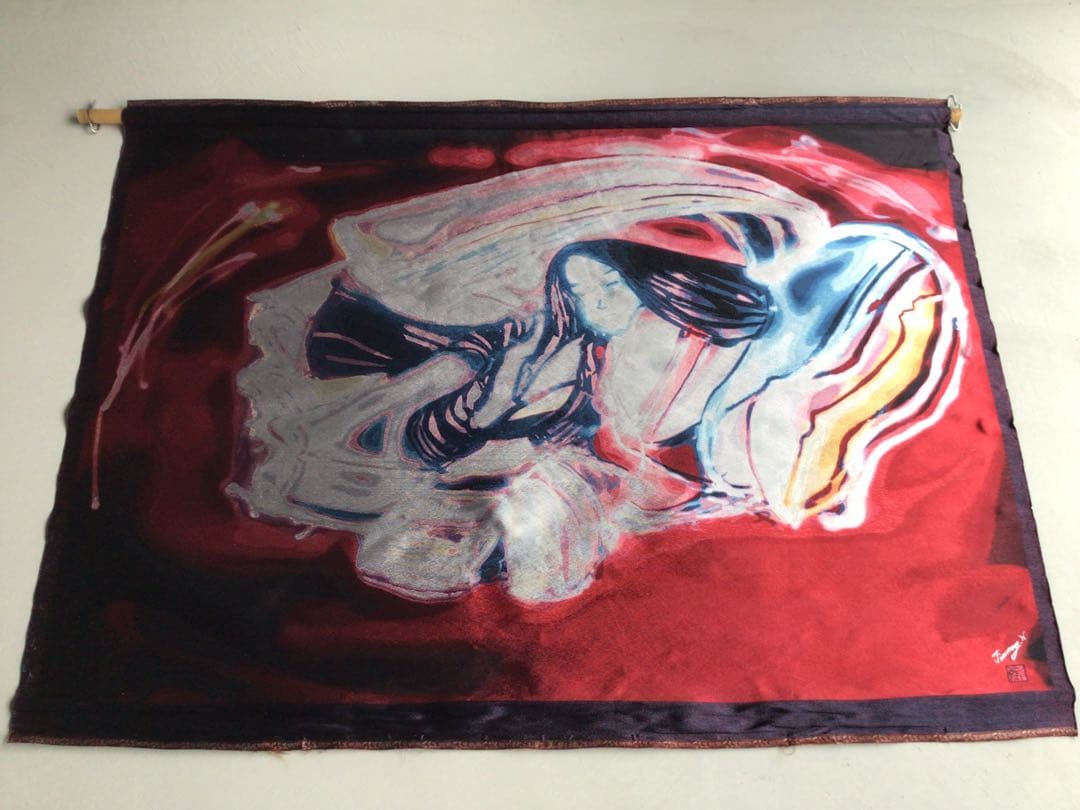 逸品 真言宗大本山 京都随心院 小野小町像 秋江彩織物 ジミー西村 真作 綴織物