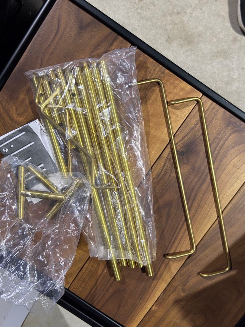 802PRODUCTS 真鍮カスタムパーツ 5Way サイドバー　２本セット