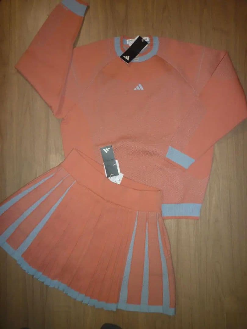 【新品L】adidas アディダスゴルフ　 ニットセットアップ