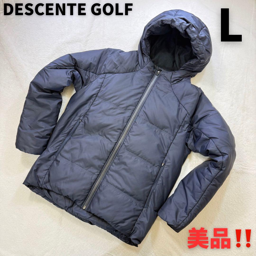 美品‼️DESCENTE GOLF ダウンジャケット 高機能 ゴルフウェア L