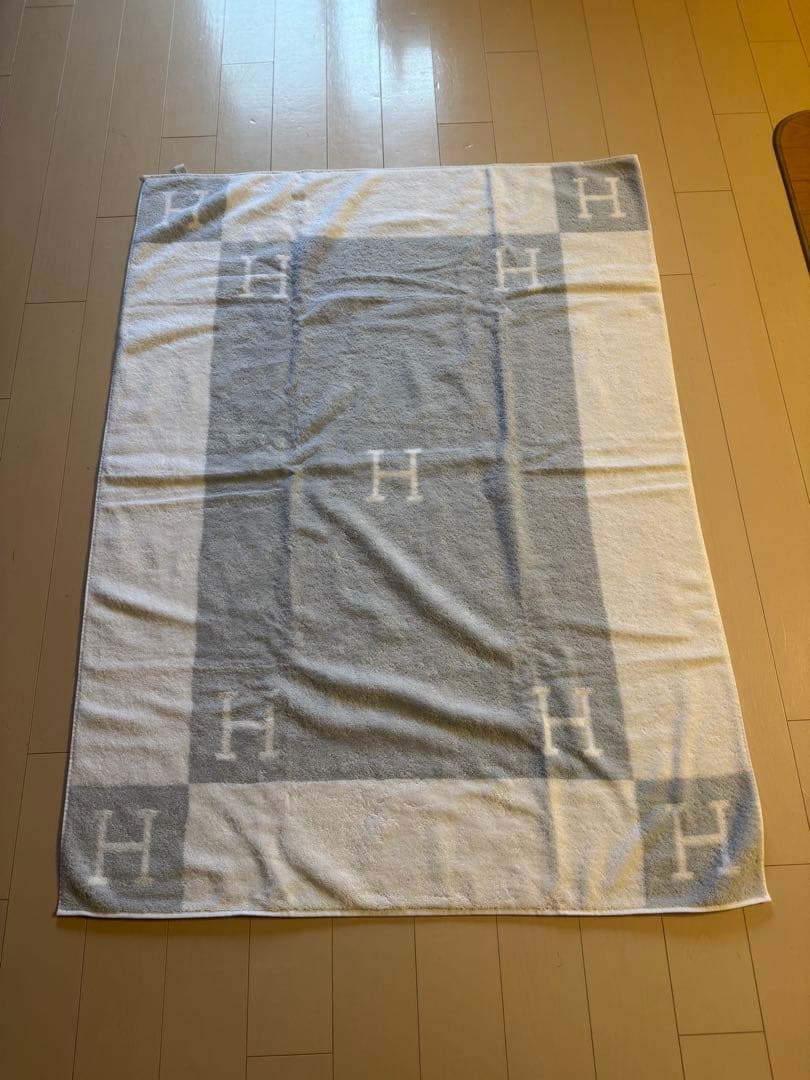エルメス グレー ホワイト バスタオル