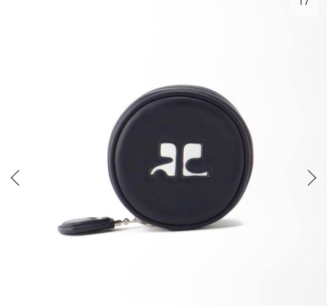【新品】courrègesロゴミニポーチ