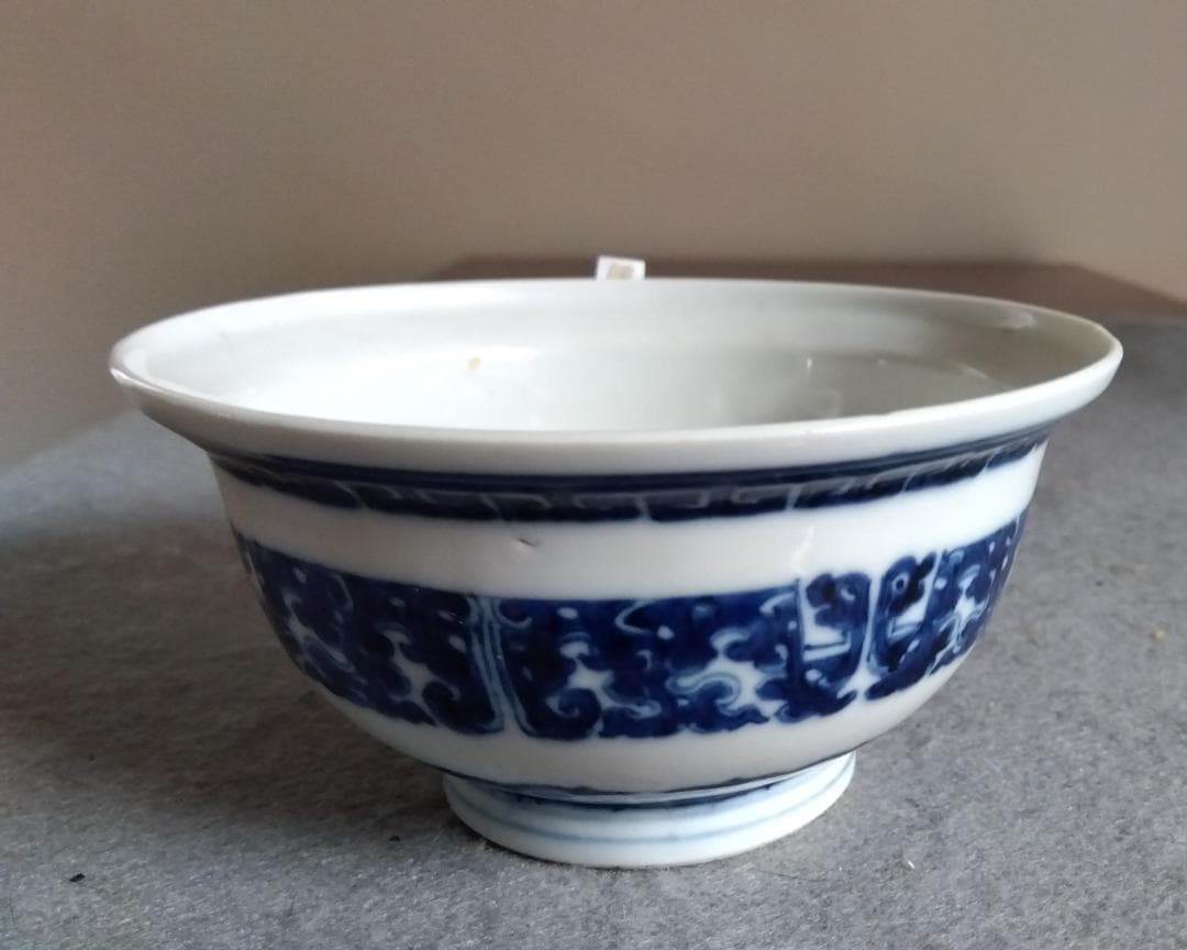 中國古陶磁器　清朝 青花椀