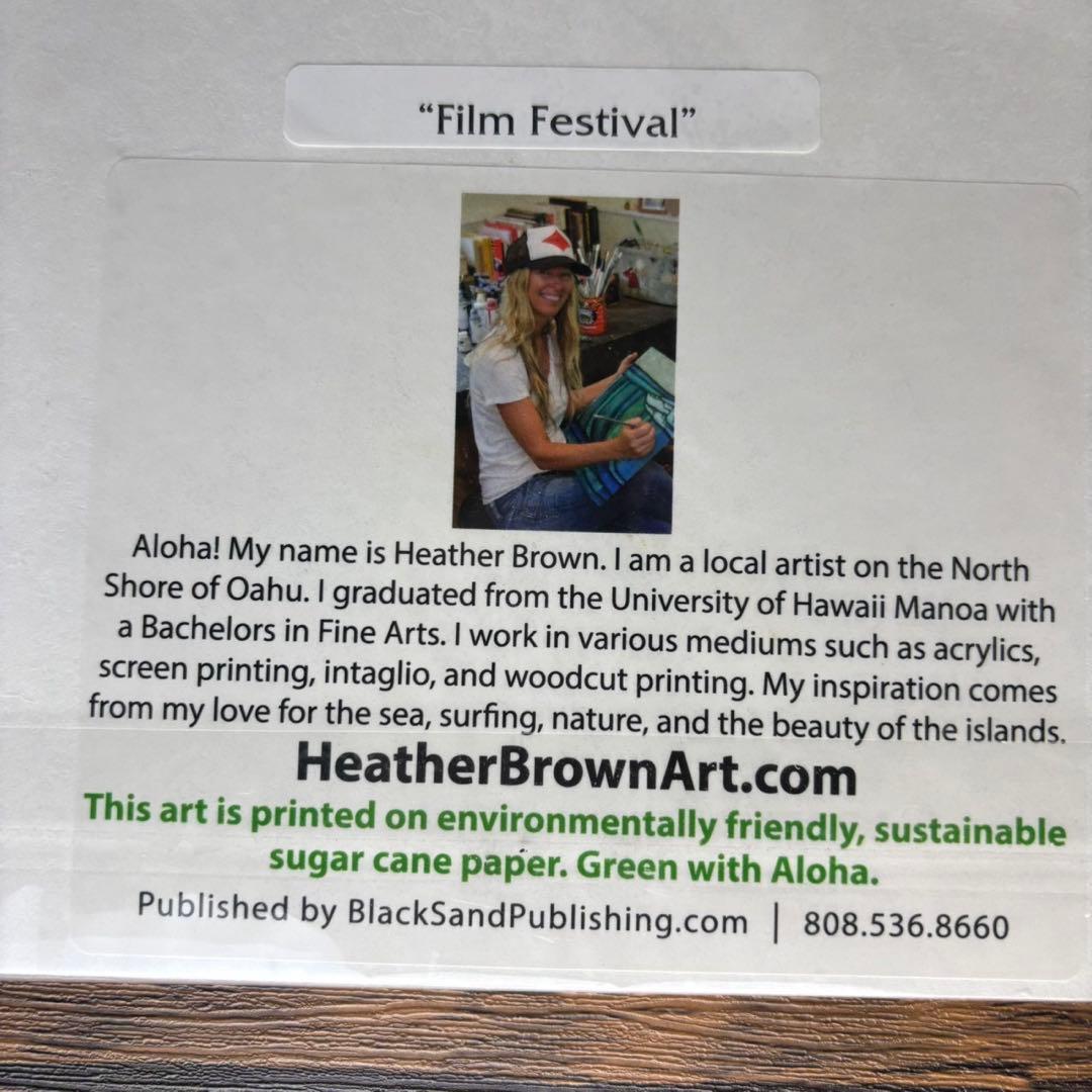 こ*つ様 【未開封】Heather Brown サーフィンアート　絵画　絵　ハワ