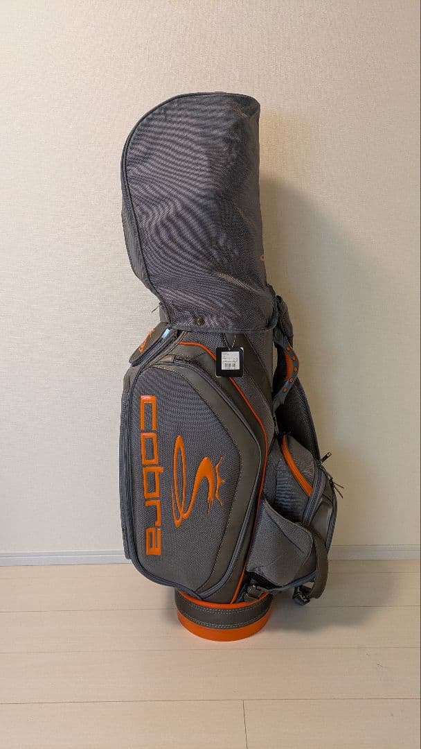 コブラ　キャディバッグCobra グレー/オレンジ　リッキー・ファウラー