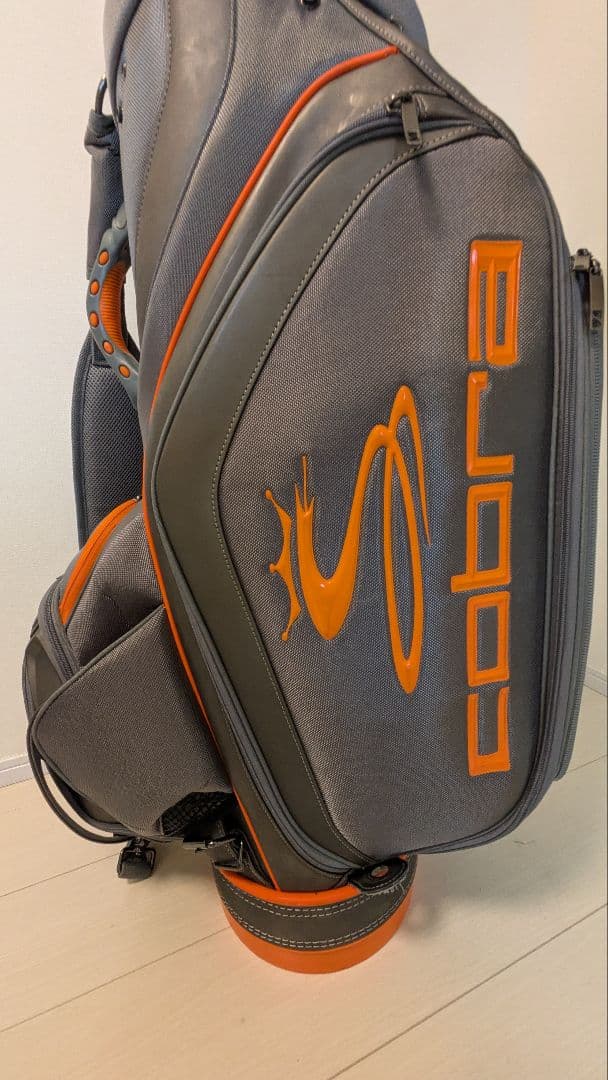 コブラ　キャディバッグCobra グレー/オレンジ　リッキー・ファウラー