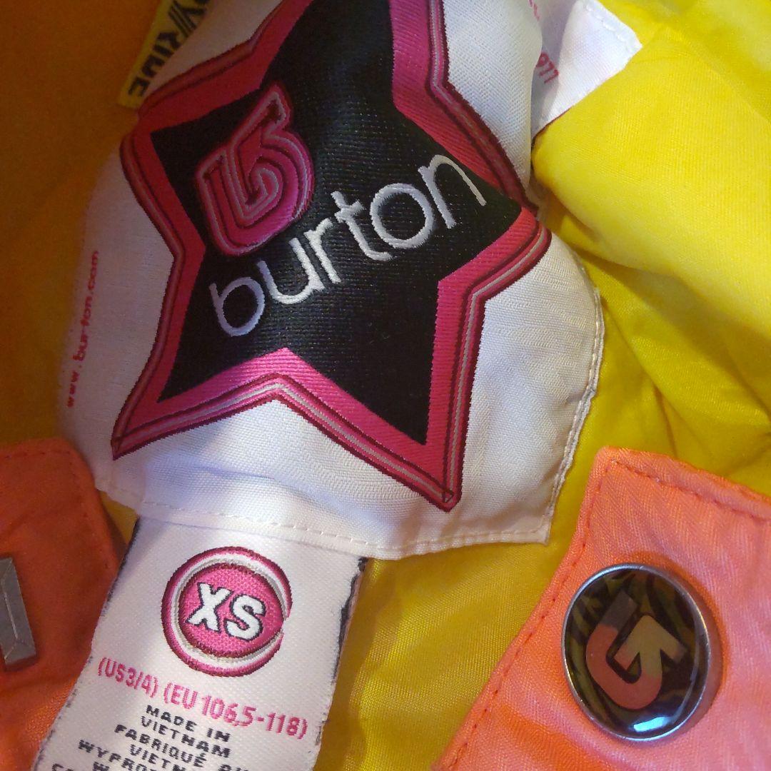 BURTON 迷彩 スノーボードウェアセット キッズウエア上下