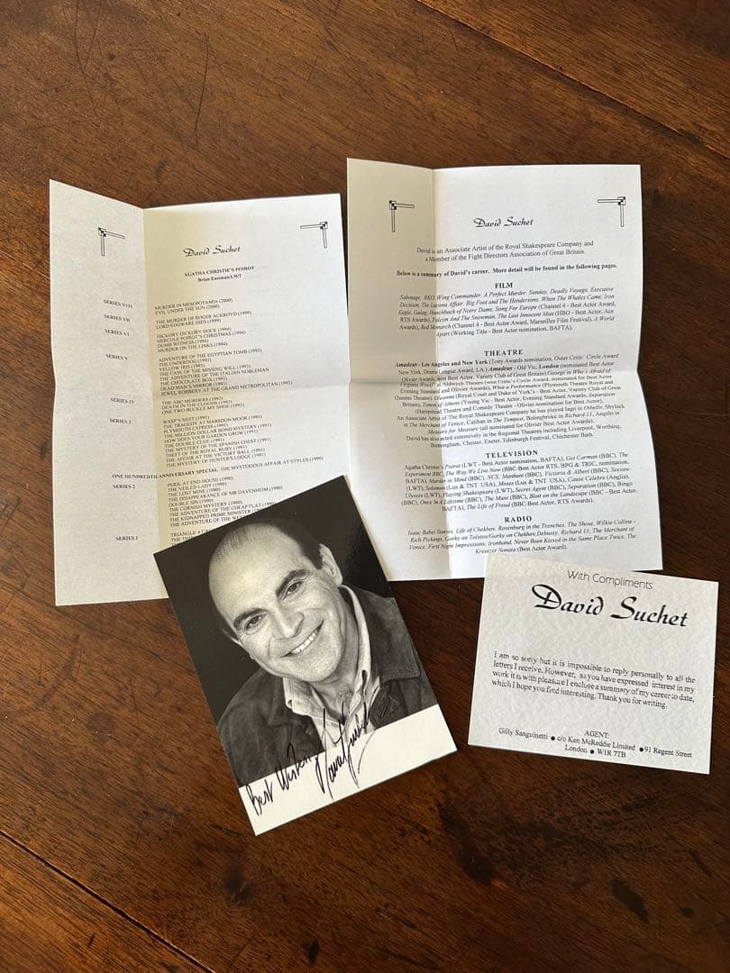 デビッド・スーシェ サイン入りブロマイド