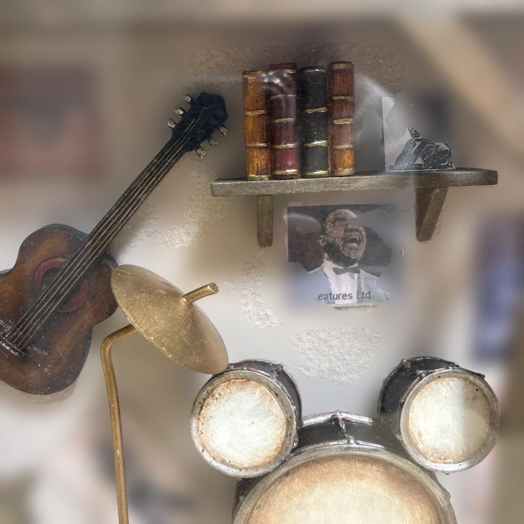 音楽関連のミニチュア楽器アートフレーム