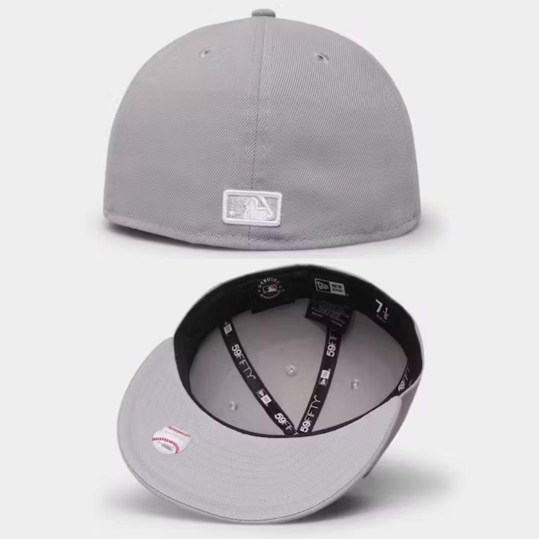 【海外限定】758 ニューエラ ロサンゼルスドジャース 59FIFTY グレー