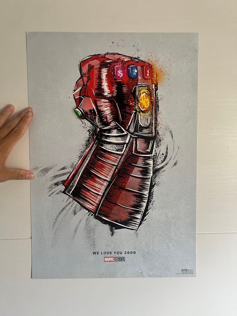 激レア）アベンジャーズエンドゲーム公開時にUSの劇場で配布された限定ポスター