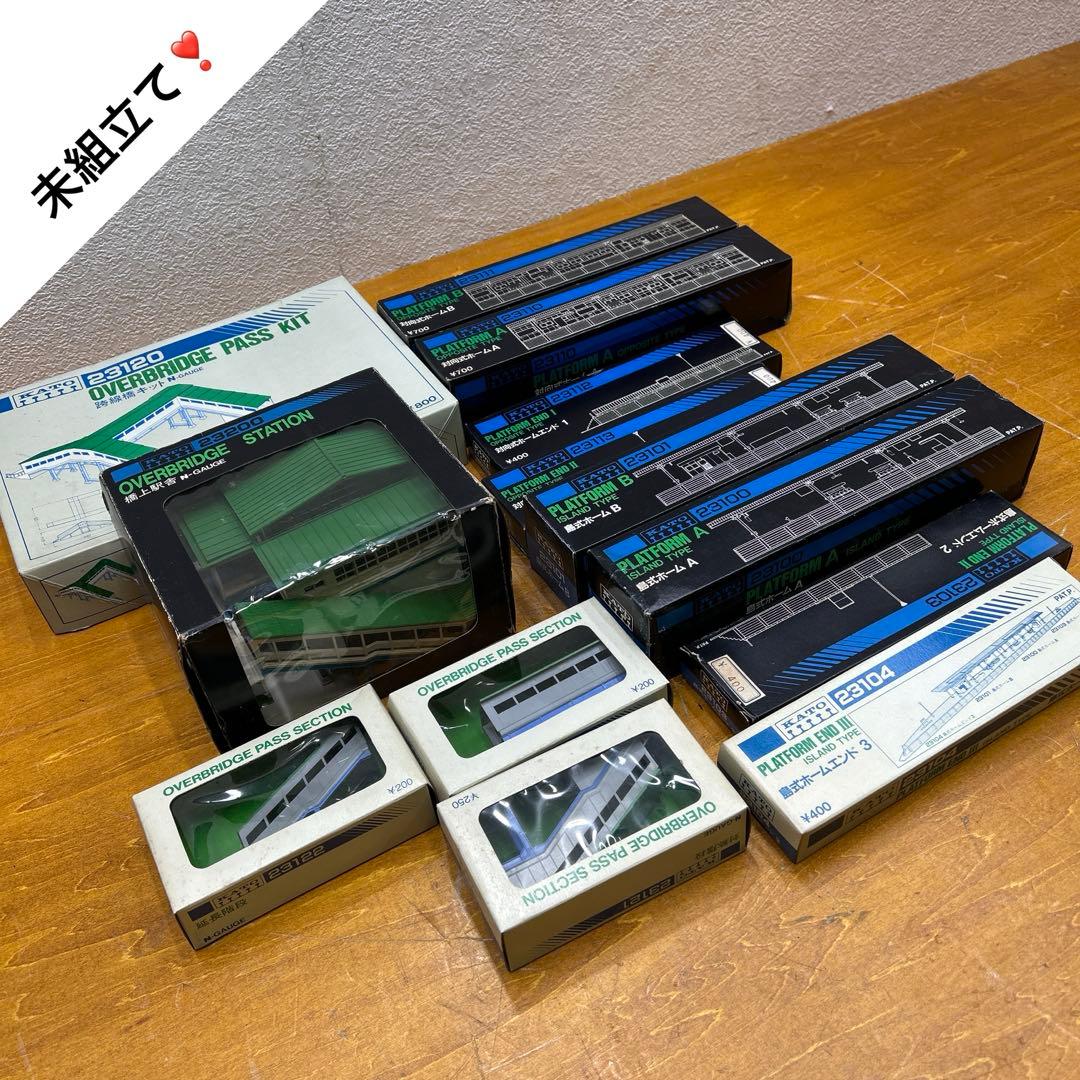 5414【未組立て品】KATO 橋上駅舎 島式ホーム 対向式ホーム 跨線橋