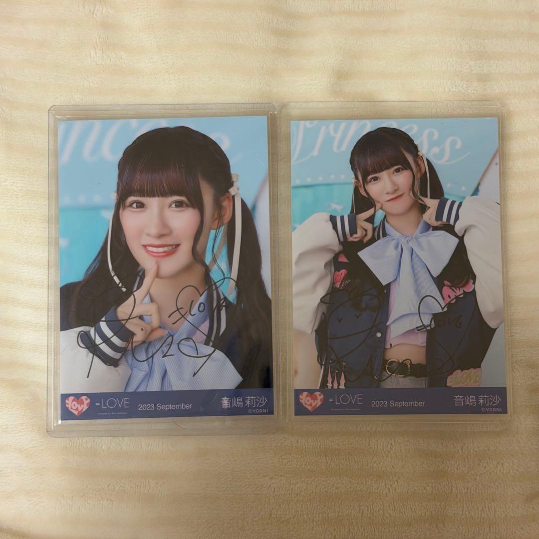 イコラブ 音嶋莉沙 ヒロインズ 直筆 生写真 ヨリチュウ セミコンプ