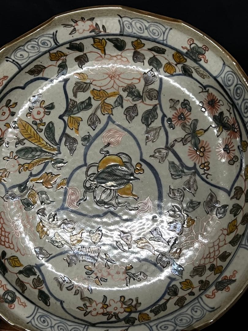 中国古美術　清時代釉裏紅龍文皿【天啟年製】在銘　F55-0