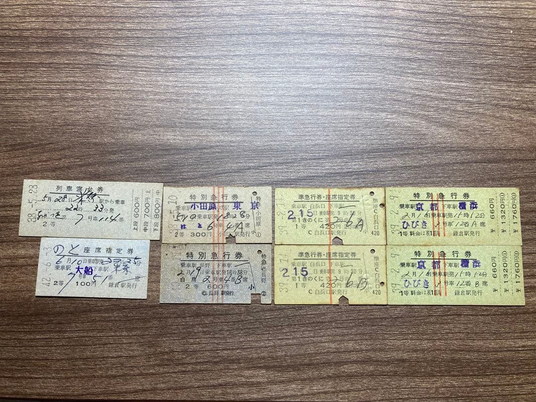 鉄道切符コレクション（硬券119枚&その他）