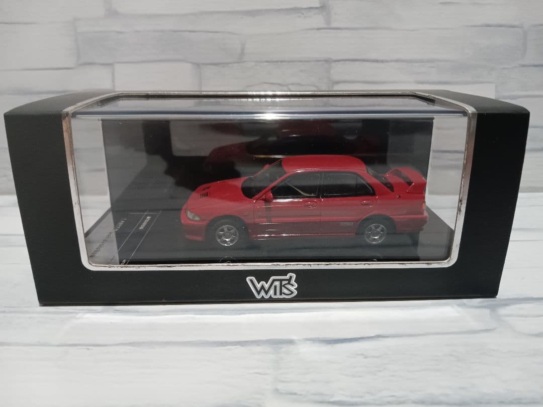 1/43 三菱　ランサーGSRエボリューション　初代ランエボ　レッド　ミニカー