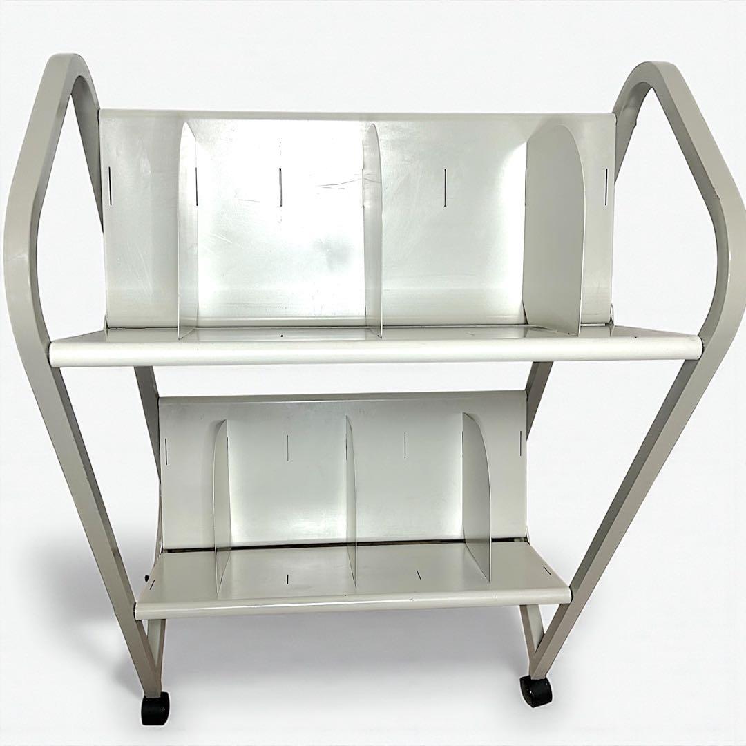 PLUS 2段 ファイルワゴン FY-9060F キャスター付き 本棚 書類整理