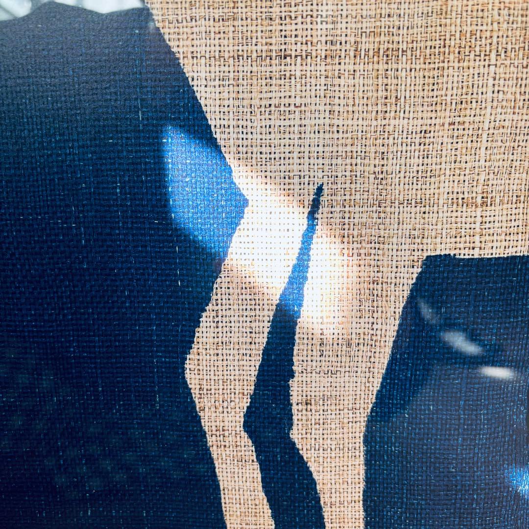 額装付き 柚木沙弥郎 日本民藝館 「型染山羊文暖簾」限定ポスター